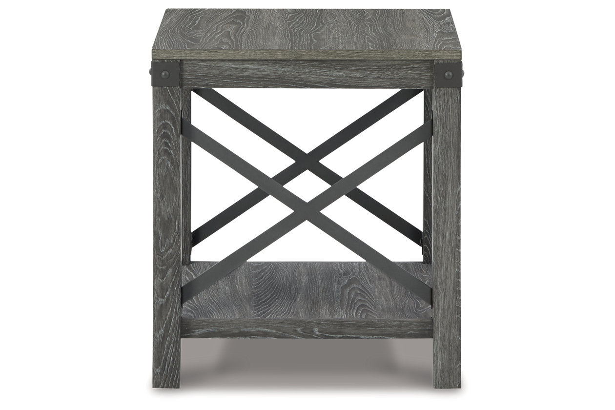 Freedan Grayish Brown Lift-top Coffee Table, 2 End Tables and Console - Ashley - Luna Furniture