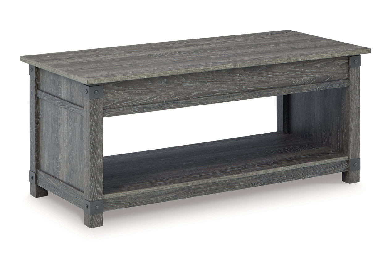 Freedan Grayish Brown Coffee Table and 2 End Tables - Ashley - Luna Furniture