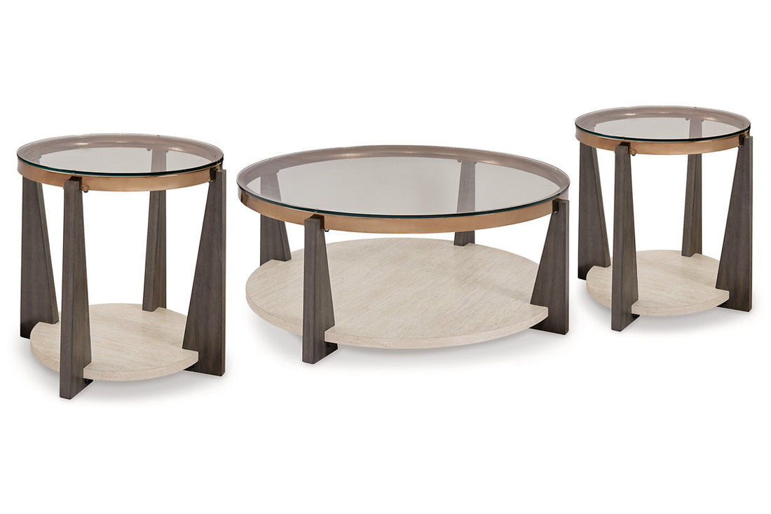 Frazwa Multi Coffee Table and 2 End Tables - Ashley - Luna Furniture
