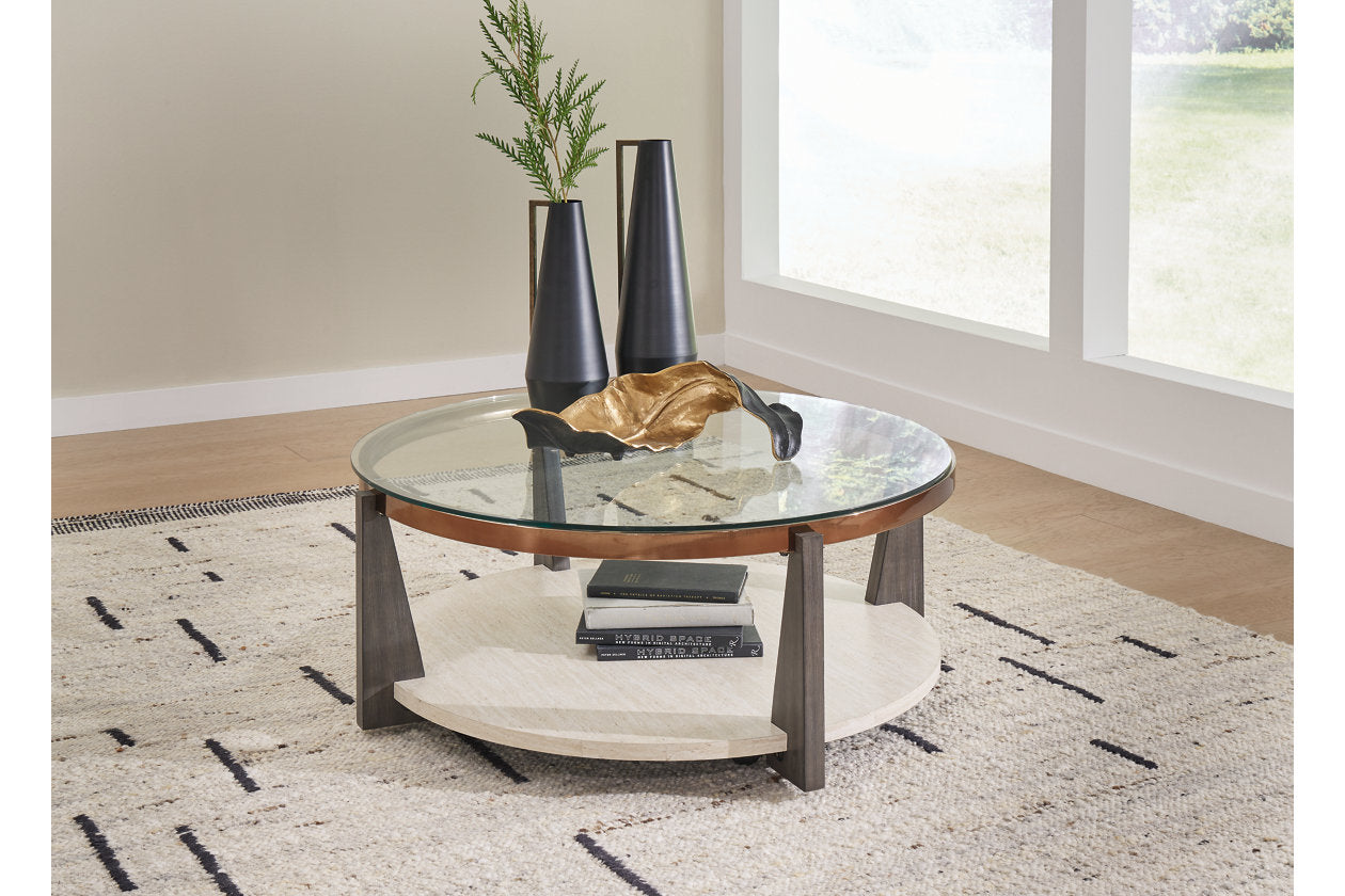 Frazwa Multi Coffee Table and 2 End Tables - Ashley - Luna Furniture