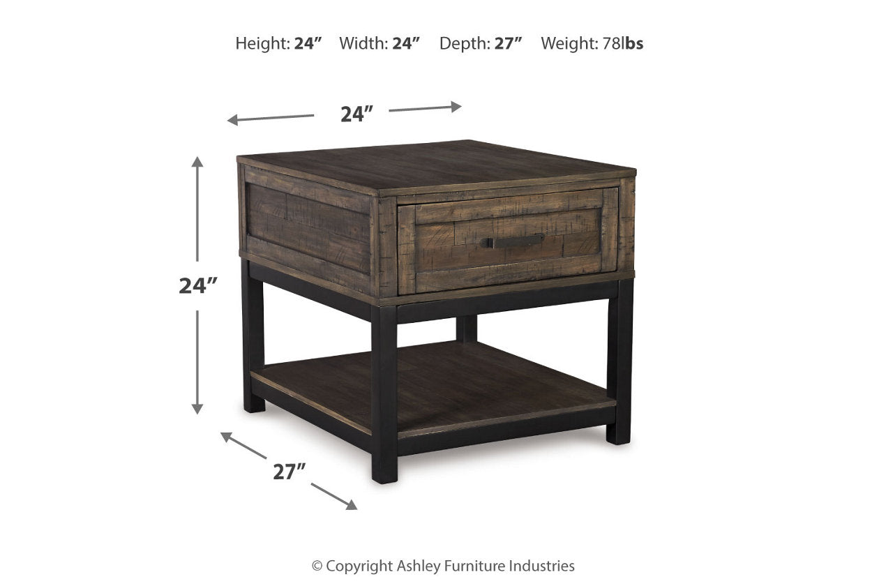 Johurst Grayish Brown Lift-top Coffee Table and 2 End Tables - Ashley - Luna Furniture