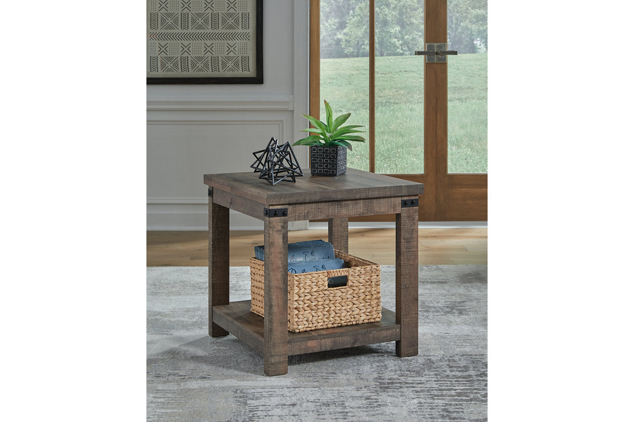 Hollum Rustic Brown Lift-top Coffee Table and 2 End Tables - Ashley - Luna Furniture