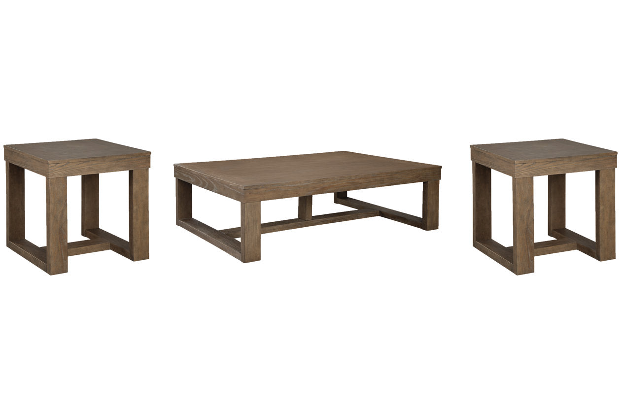 Cariton Gray Coffee Table and 2 End Tables - Ashley - Luna Furniture
