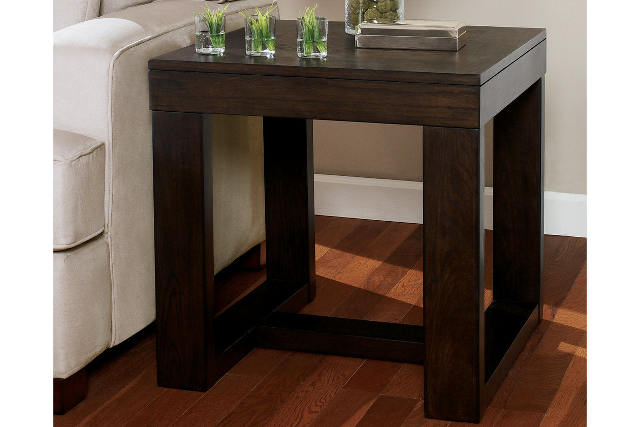 Watson Dark Brown Coffee Table and 2 End Tables - Ashley - Luna Furniture