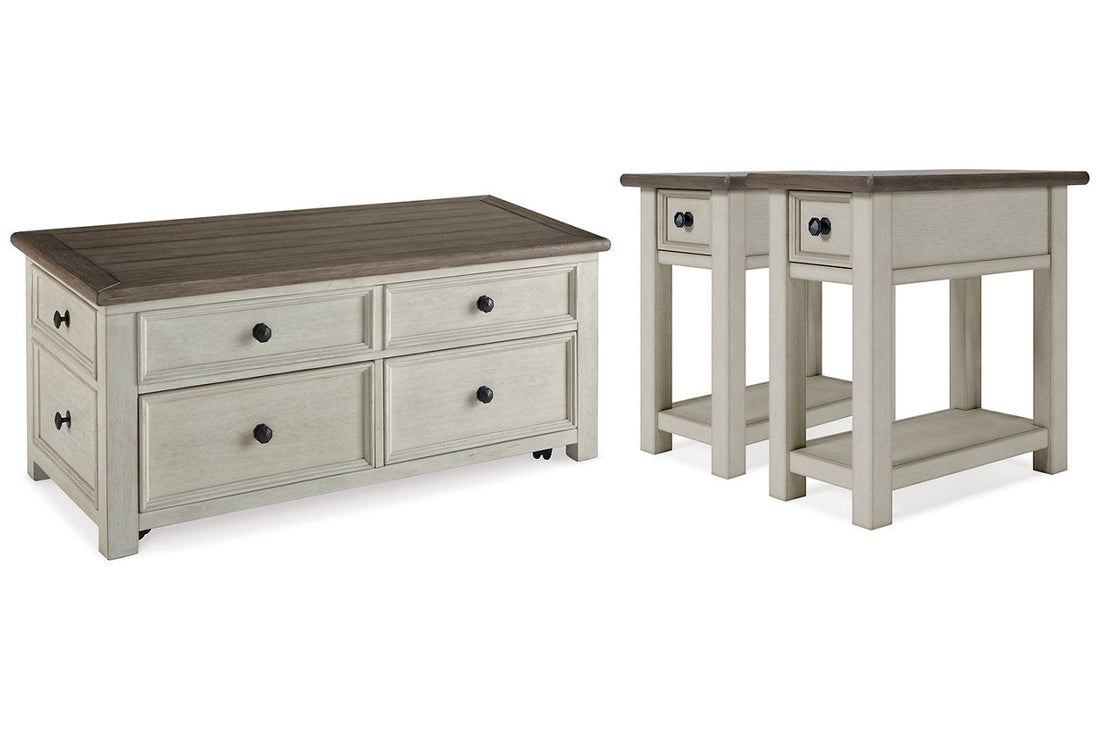 Bolanburg Two-tone Coffee Table and 2 End Tables - Ashley - Luna Furniture