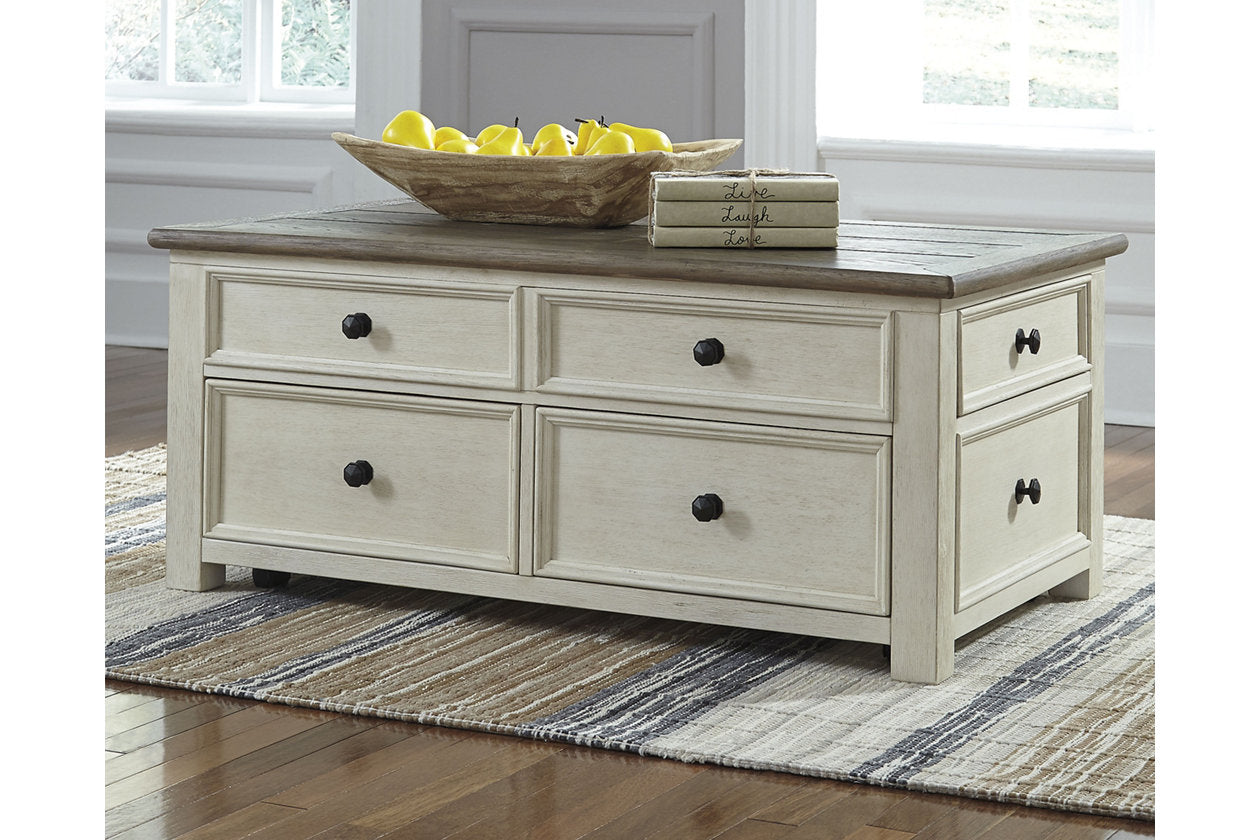 Bolanburg Two-tone Coffee Table and 2 Chairside End Tables - Ashley - Luna Furniture