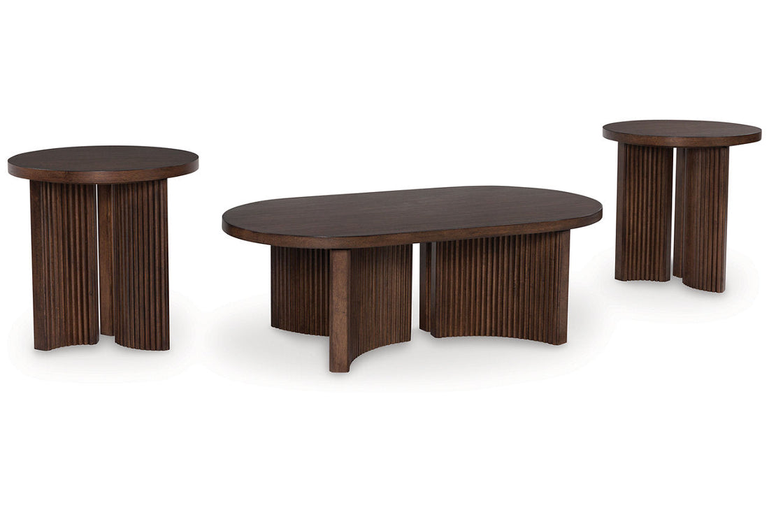 Korestone Coffee Table and 2 End Tables - Ashley - Luna Furniture