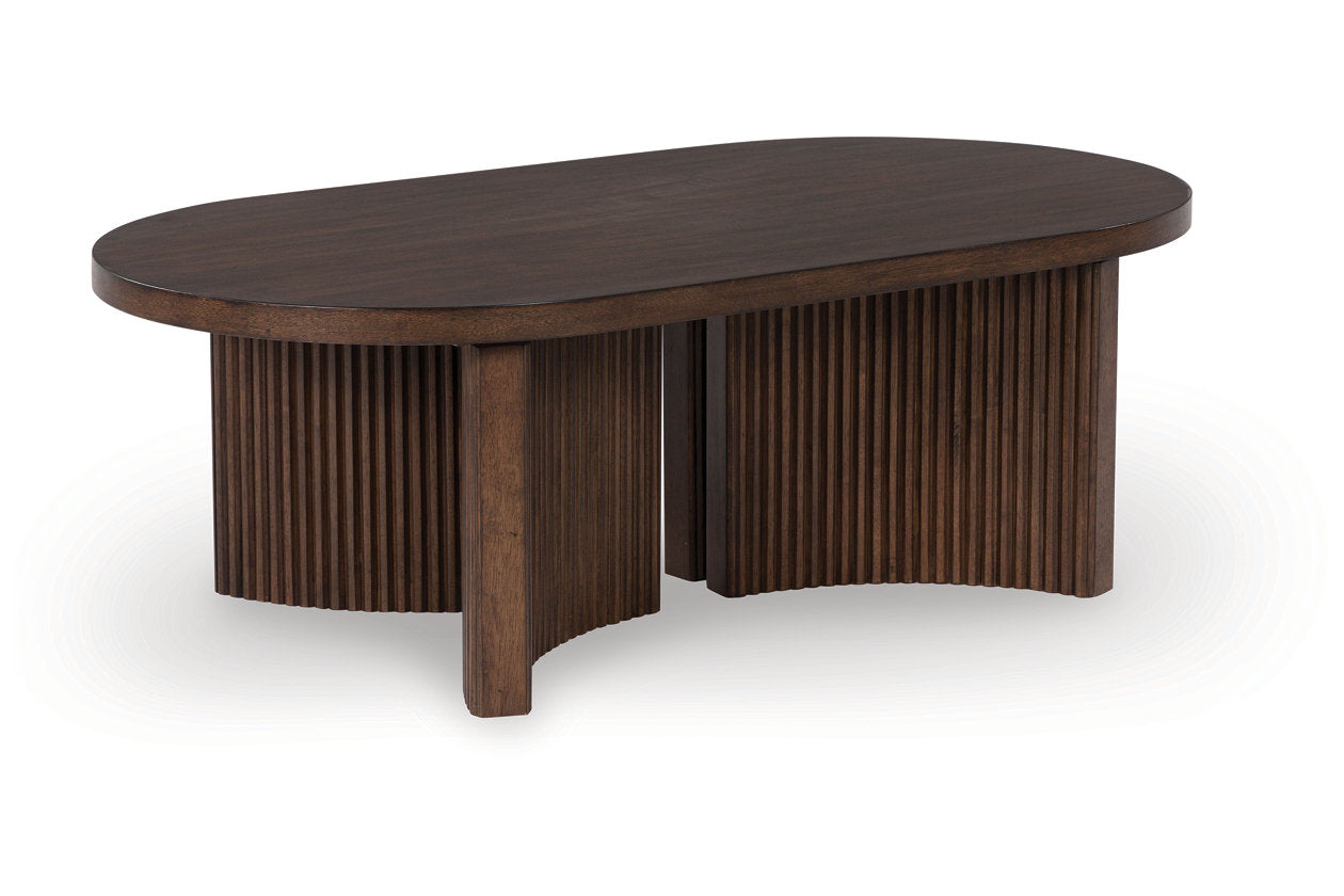 Korestone Coffee Table and 2 End Tables - Ashley - Luna Furniture