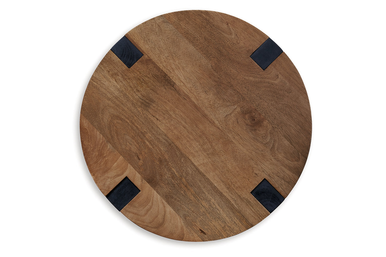 Hanneforth Brown/Black Coffee Table and 2 End Tables - Ashley - Luna Furniture