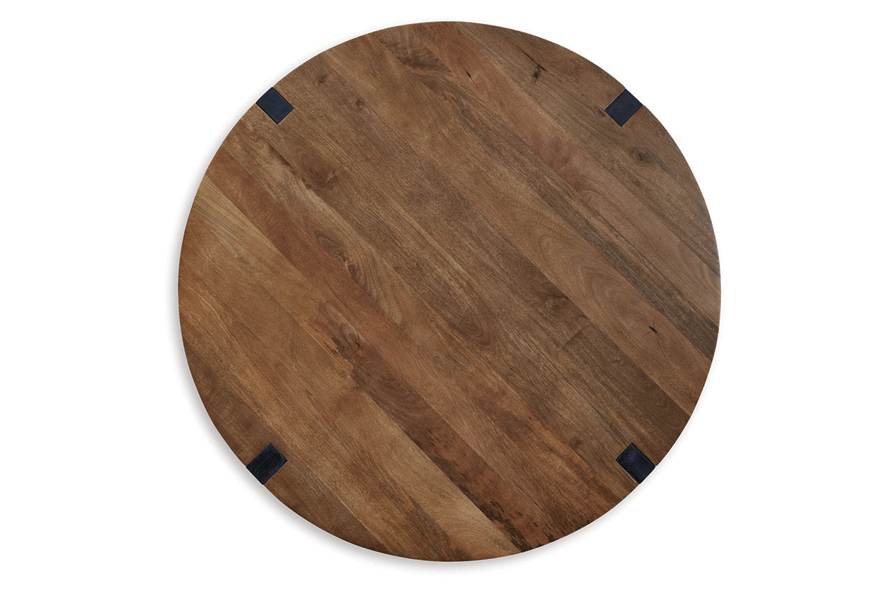 Hanneforth Brown/Black Coffee Table and 2 End Tables - Ashley - Luna Furniture