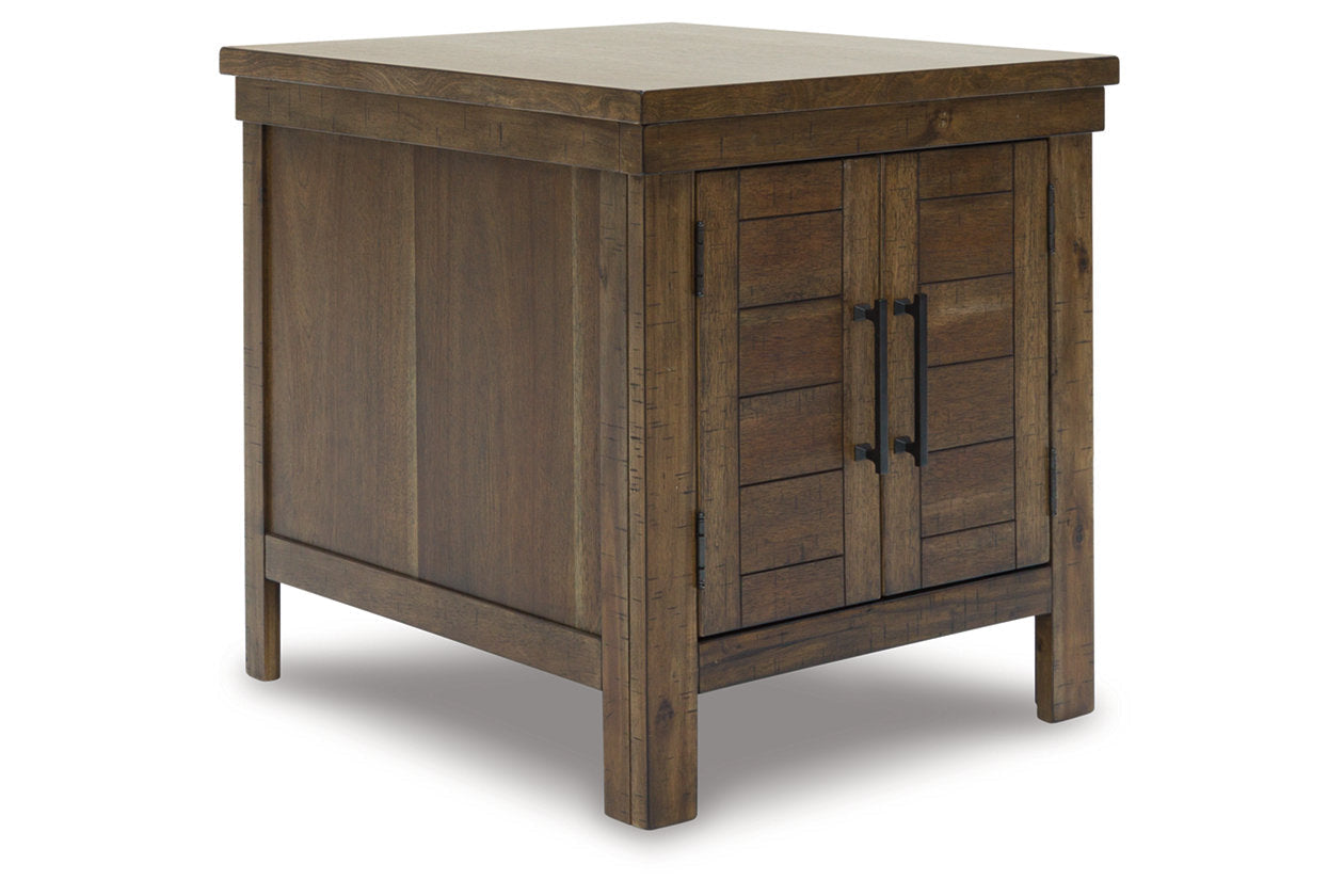 Moriville Grayish Brown Lift-top Coffee Table and 2 End Tables - Ashley - Luna Furniture