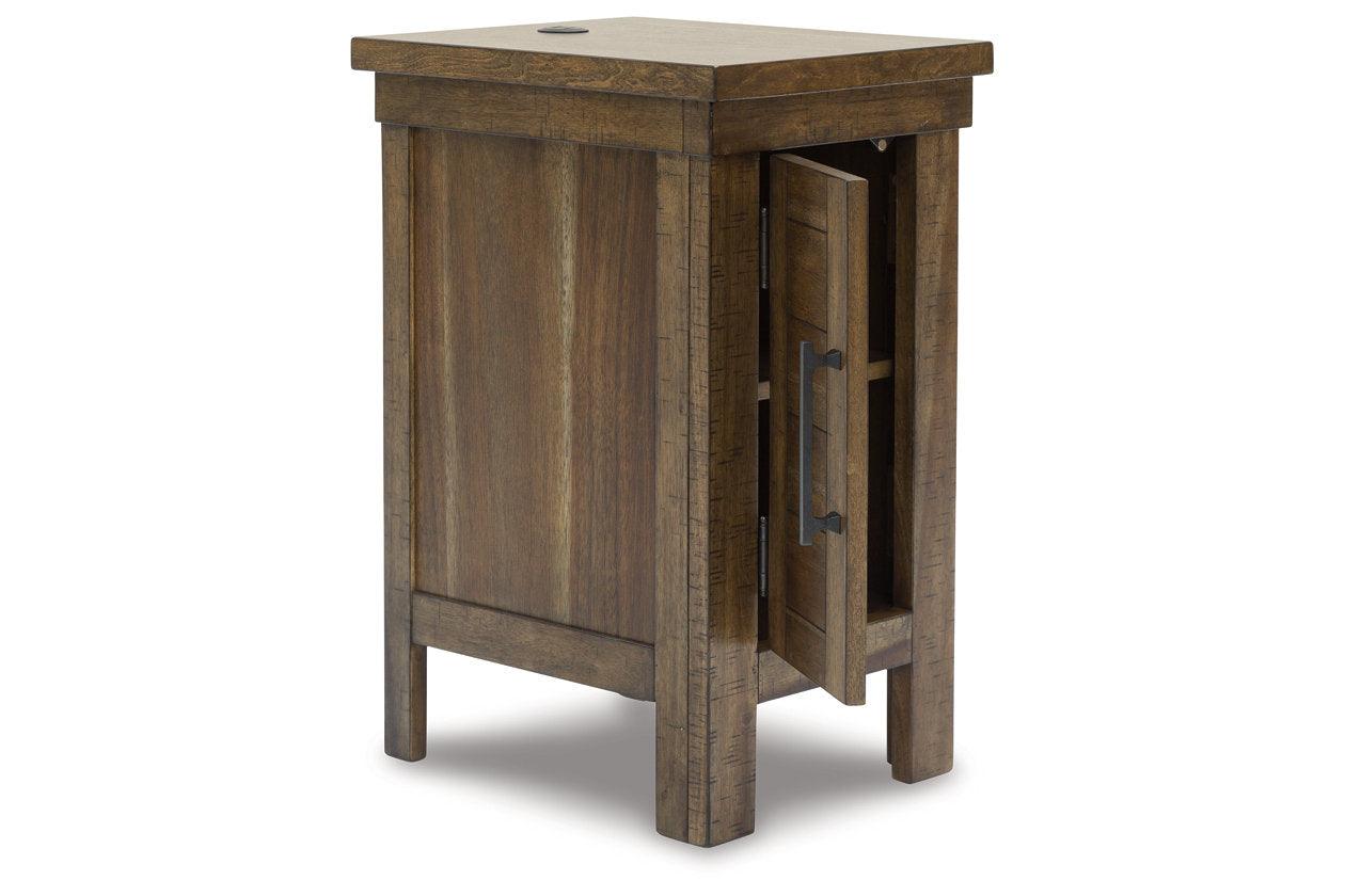 Moriville Grayish Brown Lift-top Coffee Table and 2 Chairside End Tables - Ashley - Luna Furniture