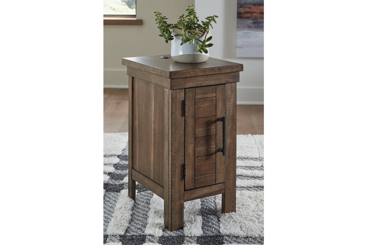 Moriville Grayish Brown Lift-top Coffee Table and 2 Chairside End Tables - Ashley - Luna Furniture