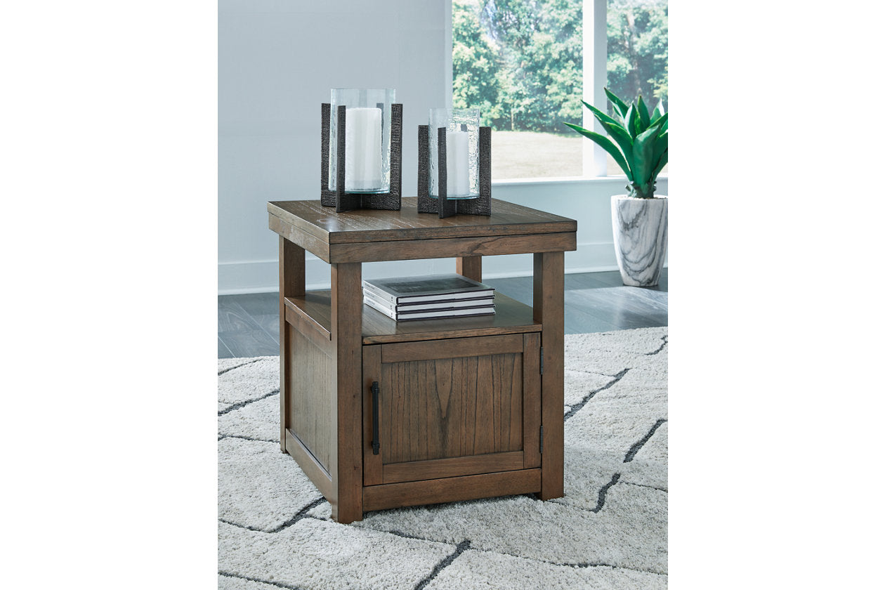 Boardernest Brown Coffee Table and 2 End Tables - Ashley - Luna Furniture