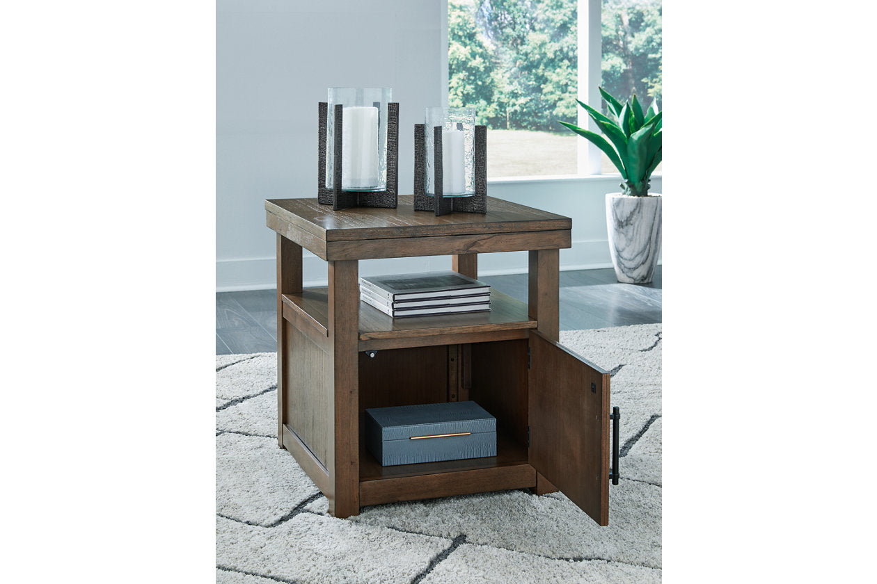 Boardernest Brown Coffee Table and 2 End Tables - Ashley - Luna Furniture