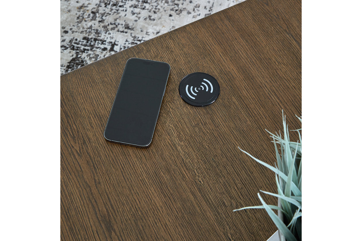 Rosswain Warm Brown Lift-top Coffee Table and 2 End Tables - Ashley - Luna Furniture