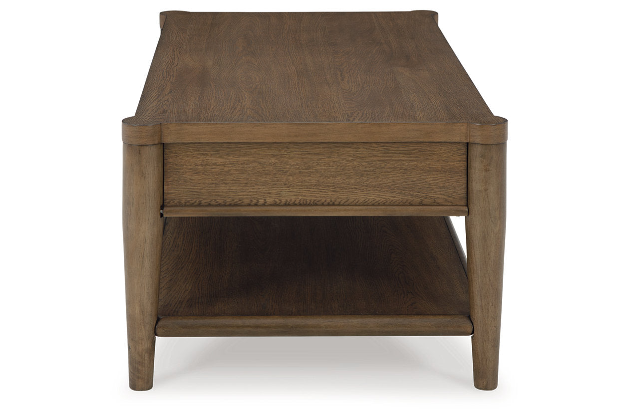 Roanhowe Brown Coffee Table and 2 End Tables - Ashley - Luna Furniture