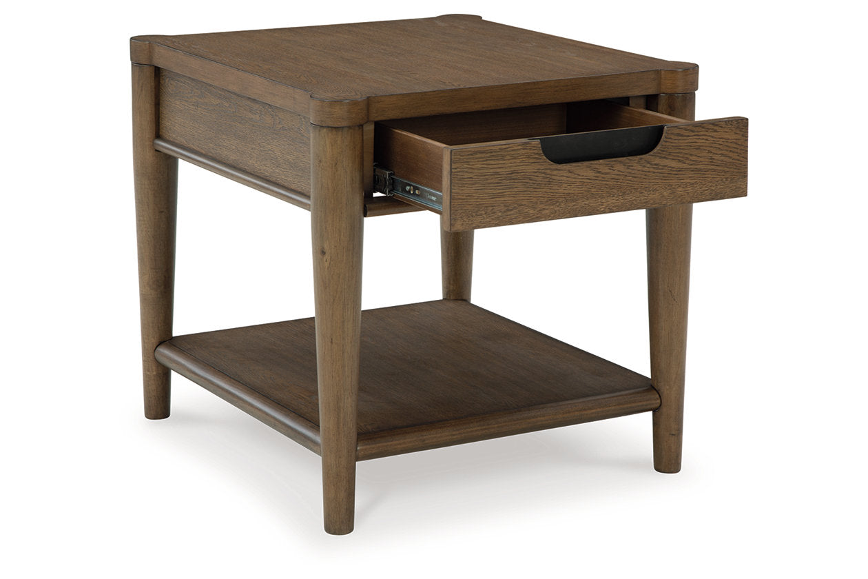 Roanhowe Brown Coffee Table and 2 End Tables - Ashley - Luna Furniture