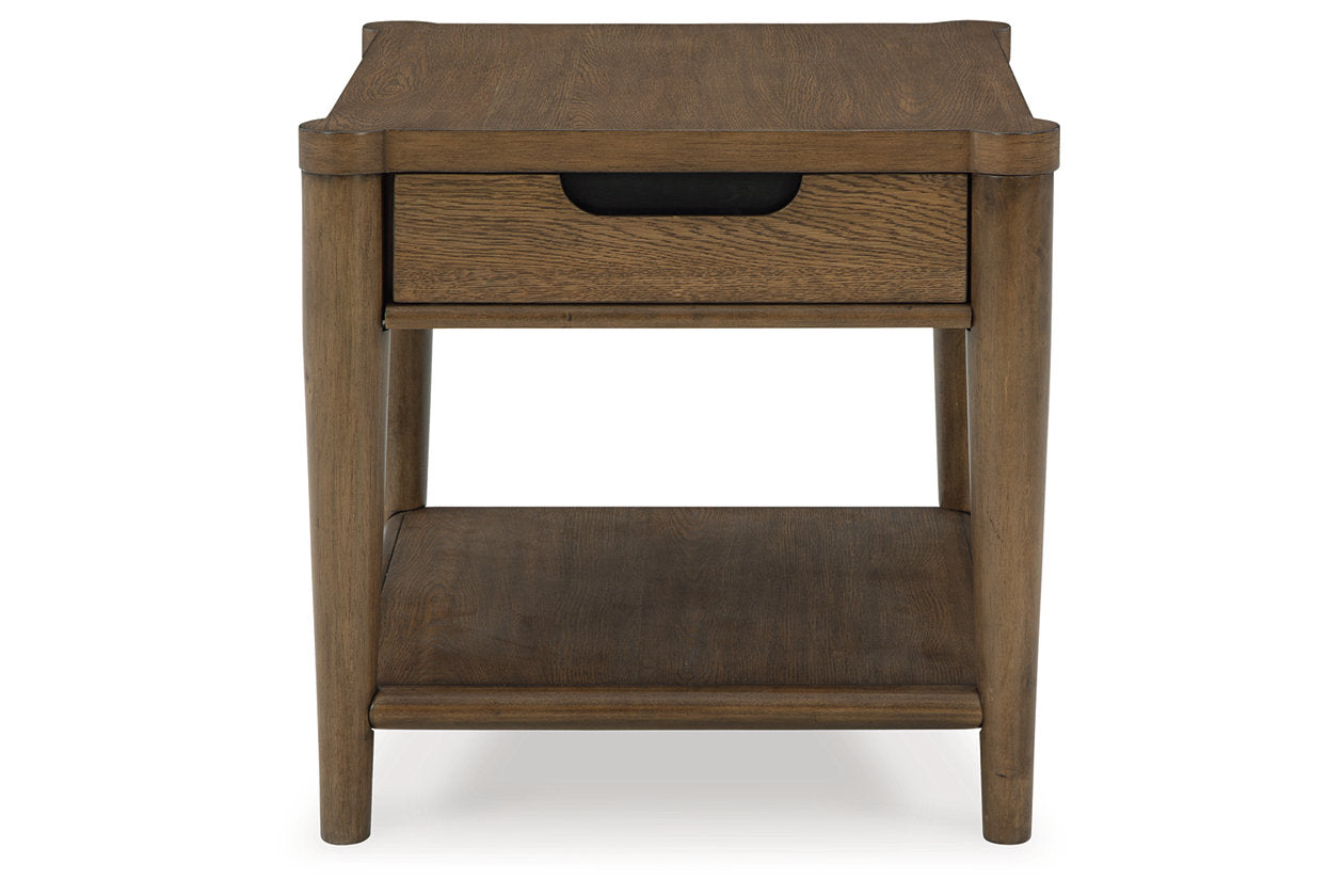 Roanhowe Brown Coffee Table and 2 End Tables - Ashley - Luna Furniture