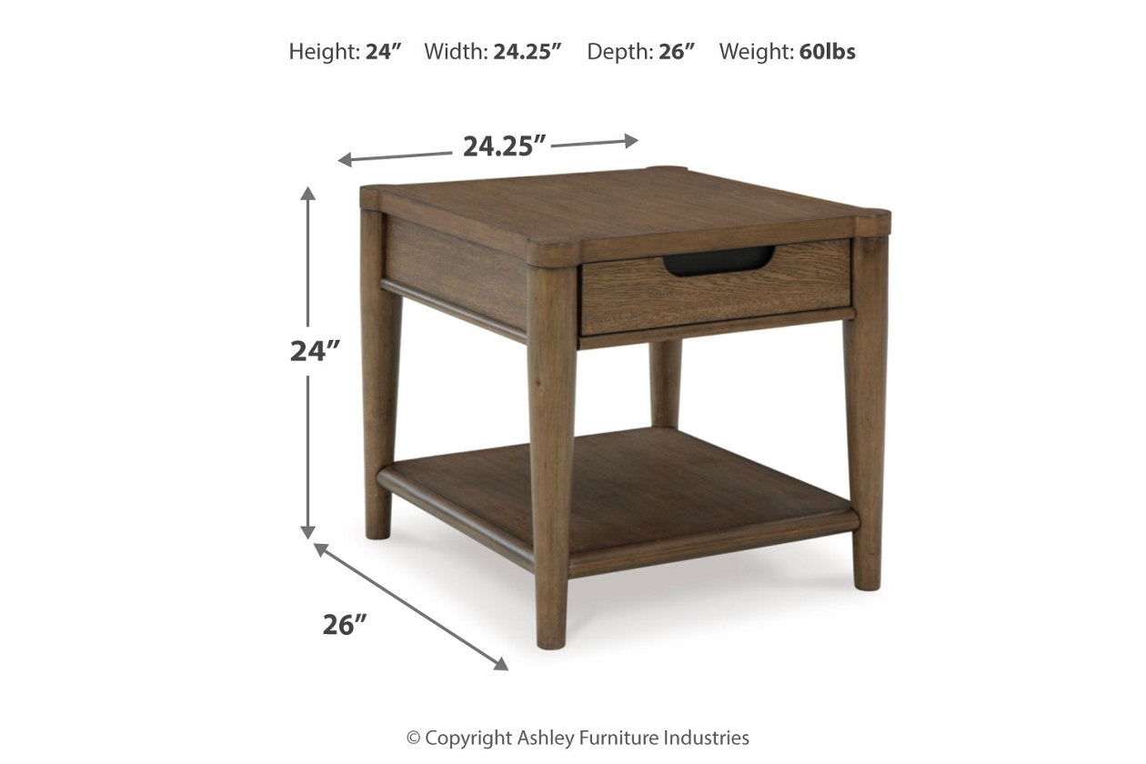 Roanhowe Brown Coffee Table and 2 End Tables - Ashley - Luna Furniture