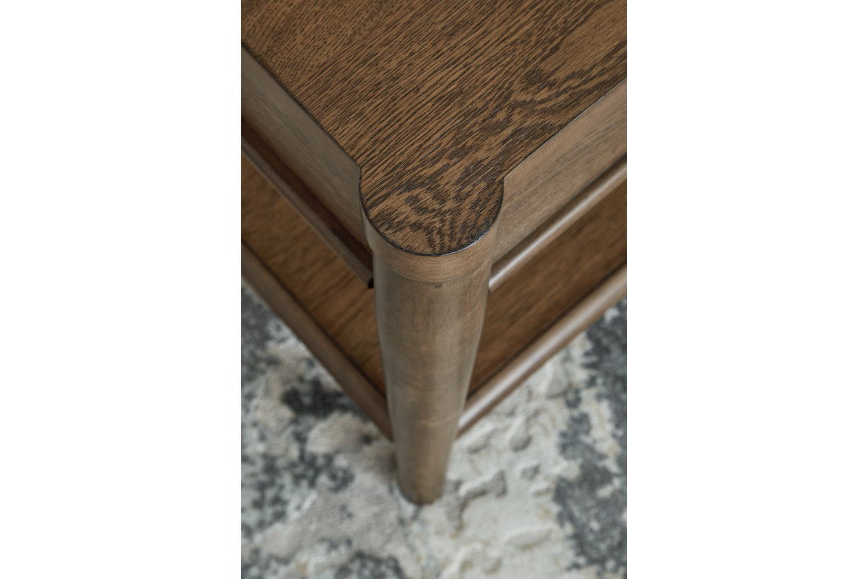 Roanhowe Brown Coffee Table and 2 End Tables - Ashley - Luna Furniture
