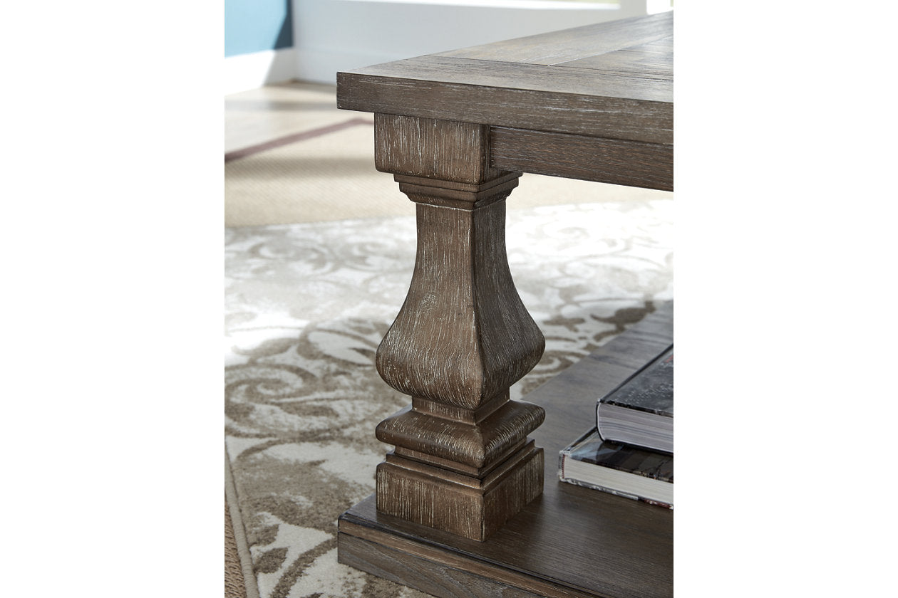 Johnelle Gray Coffee Table and 2 End Tables - Ashley - Luna Furniture