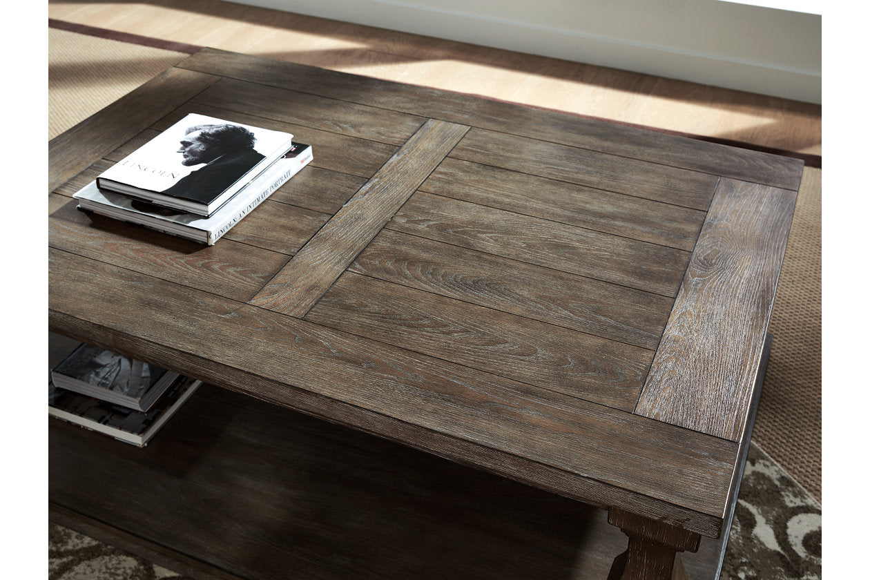 Johnelle Gray Coffee Table and 2 End Tables - Ashley - Luna Furniture