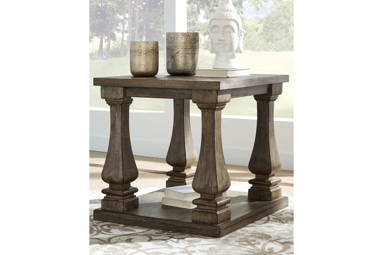 Johnelle Gray Coffee Table and 2 End Tables - Ashley - Luna Furniture