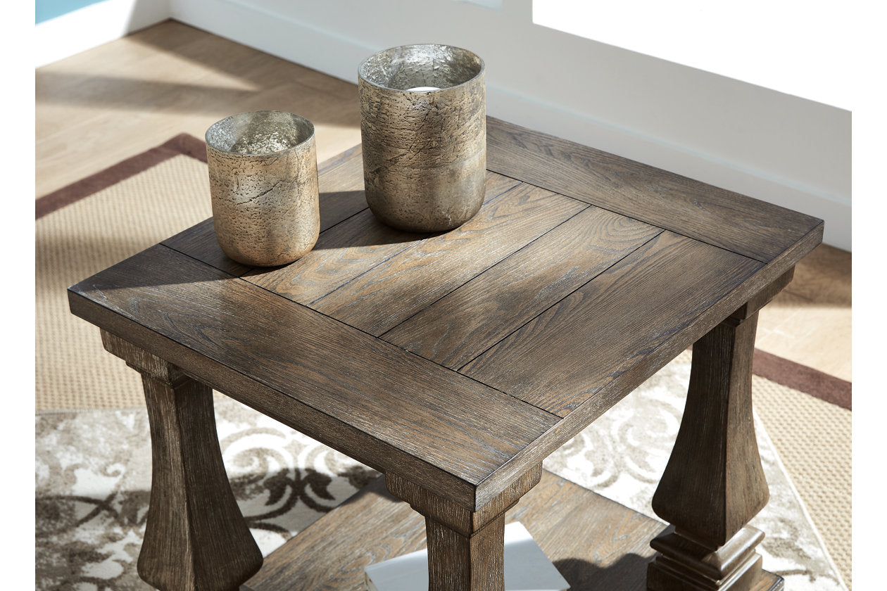 Johnelle Gray Coffee Table and 2 End Tables - Ashley - Luna Furniture
