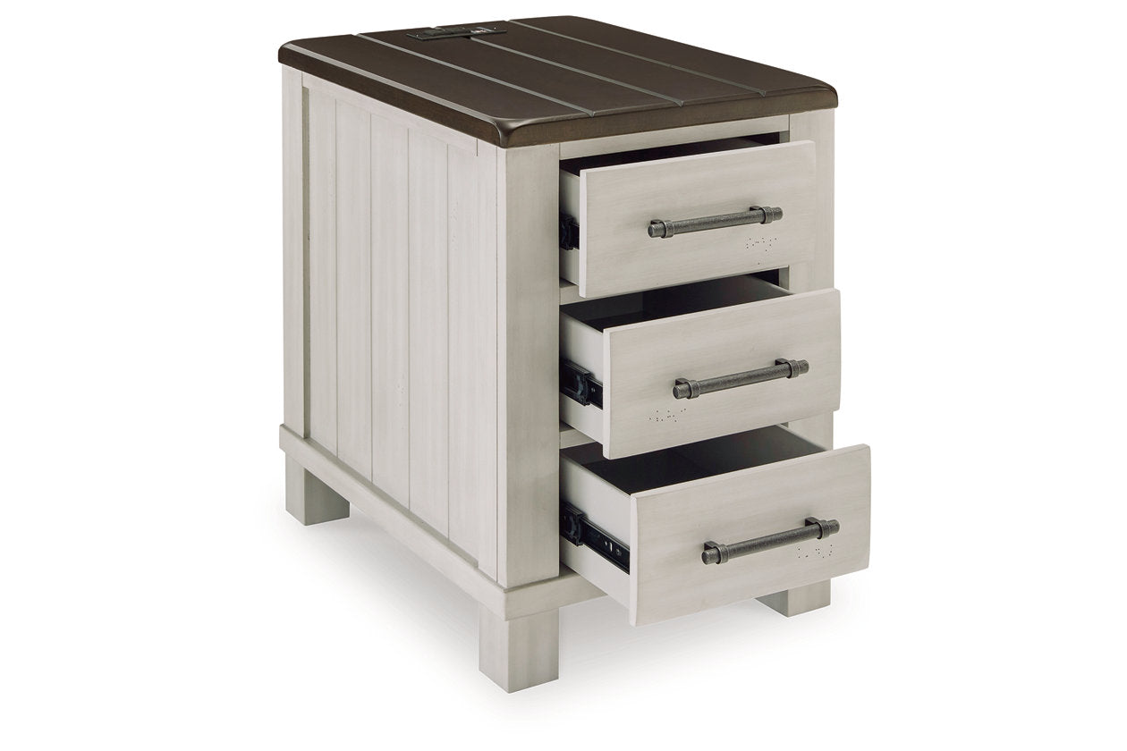 Darborn Gray/Brown Lift-top Coffee Table and 2 Chairside End Tables - Ashley - Luna Furniture