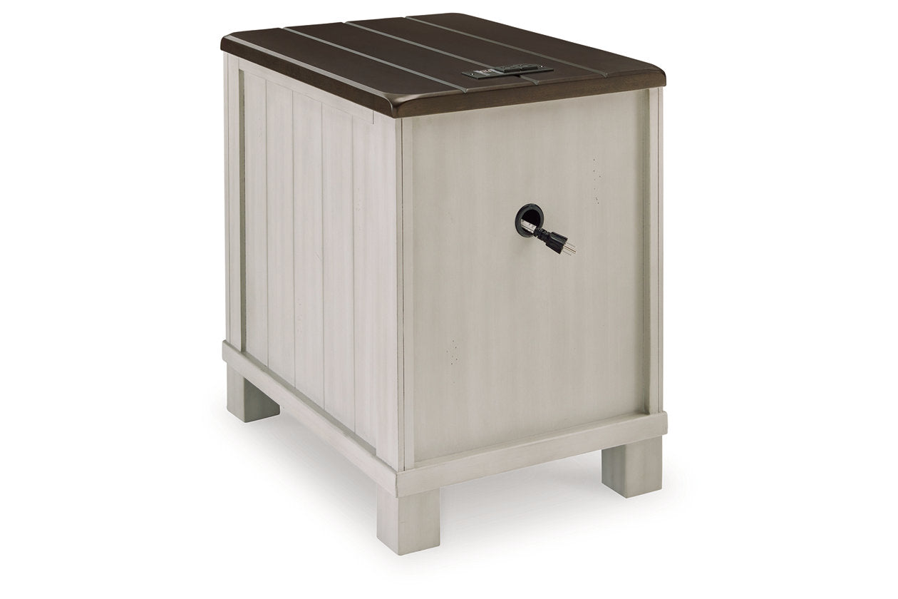 Darborn Gray/Brown Lift-top Coffee Table and 2 Chairside End Tables - Ashley - Luna Furniture