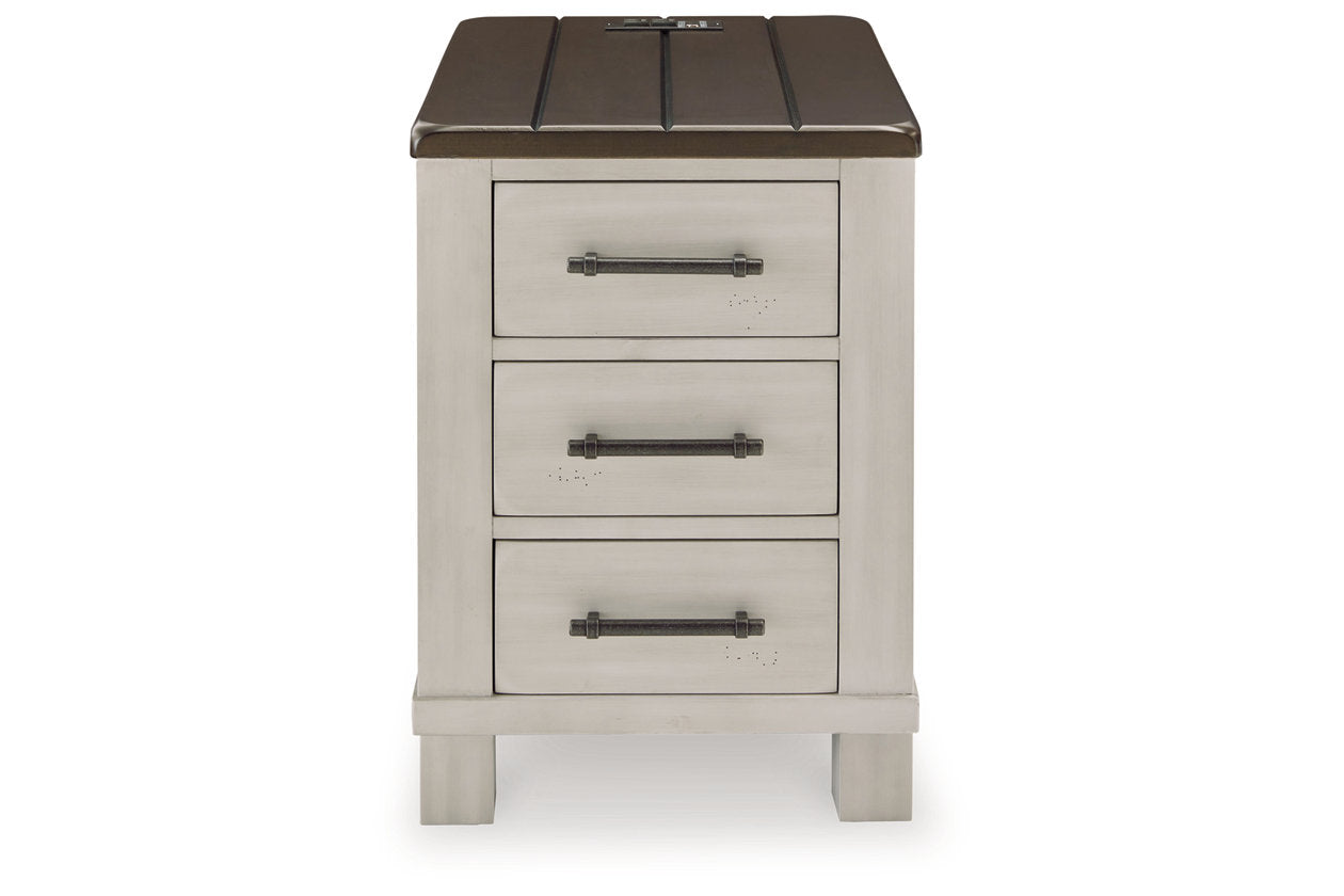 Darborn Gray/Brown Lift-top Coffee Table and 2 Chairside End Tables - Ashley - Luna Furniture