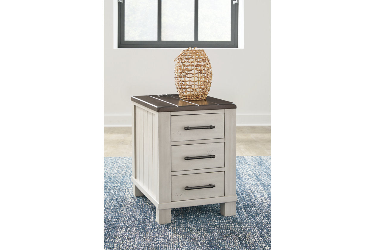 Darborn Gray/Brown Lift-top Coffee Table and 2 Chairside End Tables - Ashley - Luna Furniture