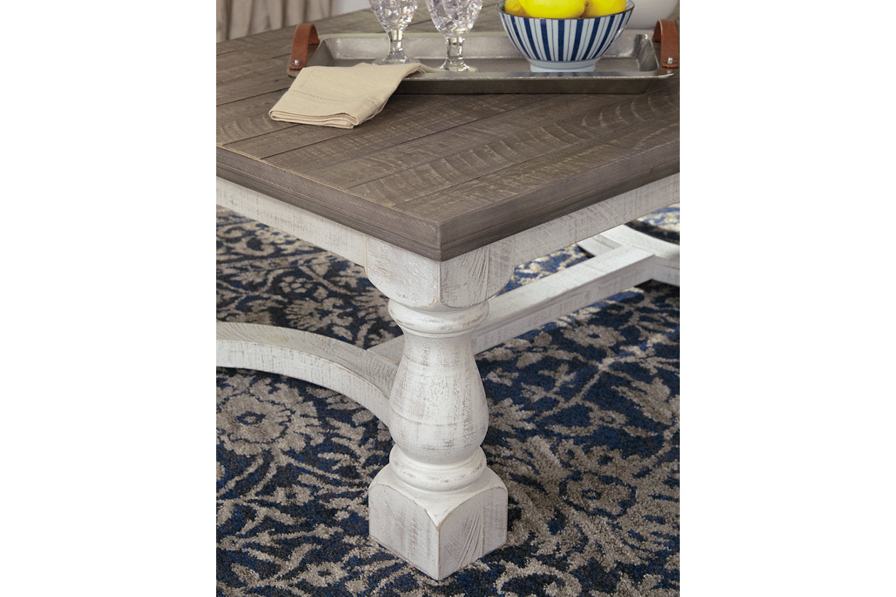 Havalance Gray/White Coffee Table and 2 End Tables - Ashley - Luna Furniture