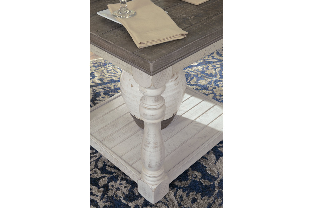 Havalance Gray/White Coffee Table and 2 End Tables - Ashley - Luna Furniture