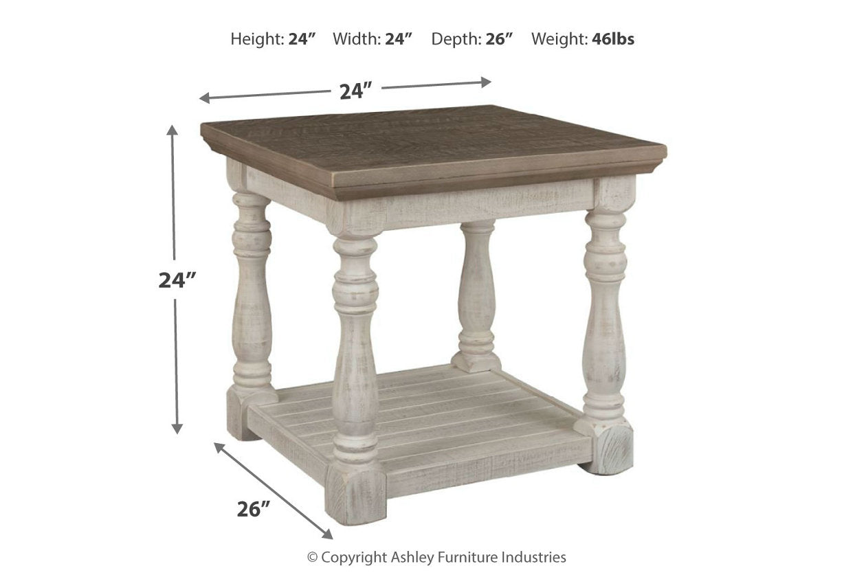 Havalance Gray/White Coffee Table and 2 End Tables - Ashley - Luna Furniture