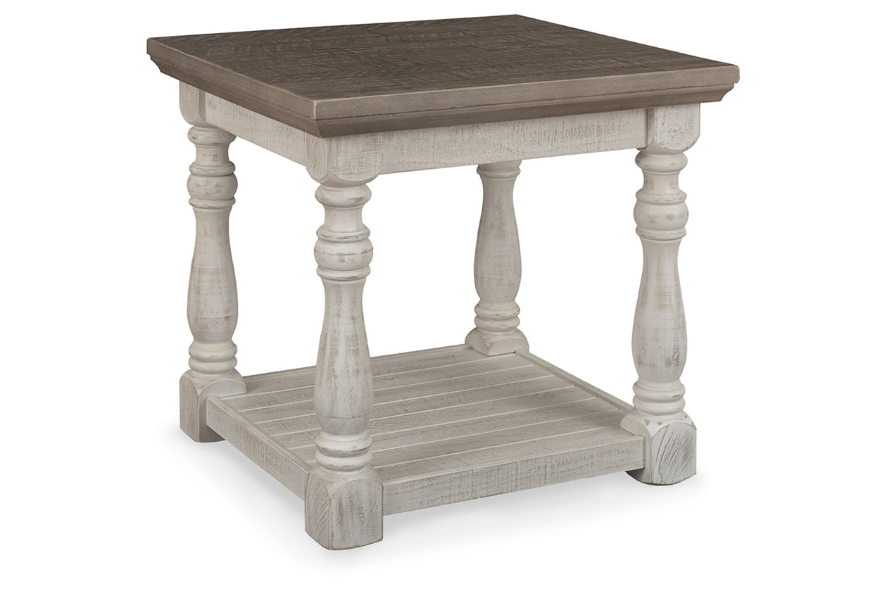 Havalance Gray/White Coffee Table and 2 End Tables - Ashley - Luna Furniture