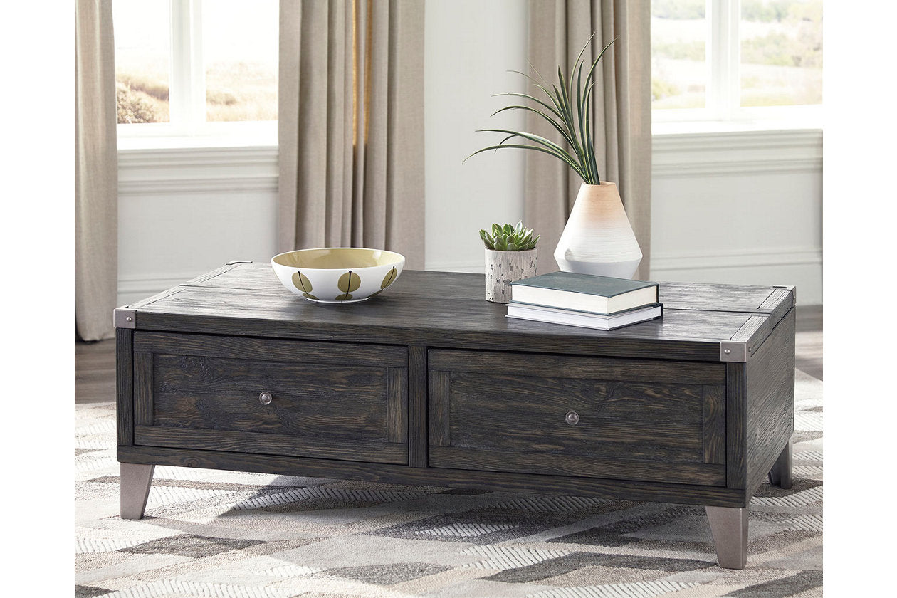 Todoe Dark Gray Coffee Table and End Table - Ashley - Luna Furniture