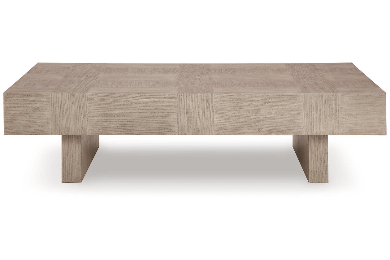 Jorlaina Light Grayish Brown Coffee Table and 2 End Tables - Ashley - Luna Furniture