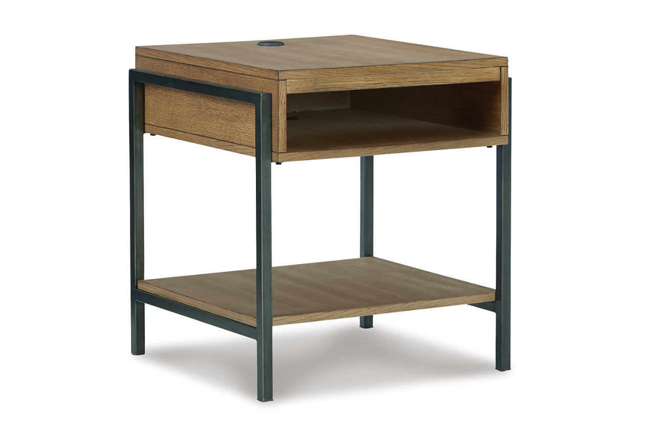 Fridley Brown/Black Coffee Table and 2 End Tables - Ashley - Luna Furniture