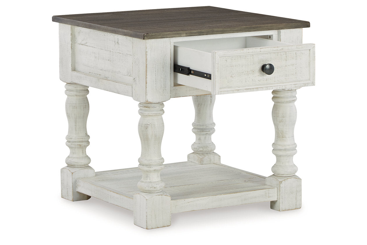 Havalance White/Gray Lift Top Coffee Table and 2 End Tables - Ashley - Luna Furniture