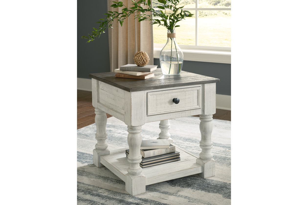 Havalance White/Gray Lift Top Coffee Table and 2 End Tables - Ashley - Luna Furniture