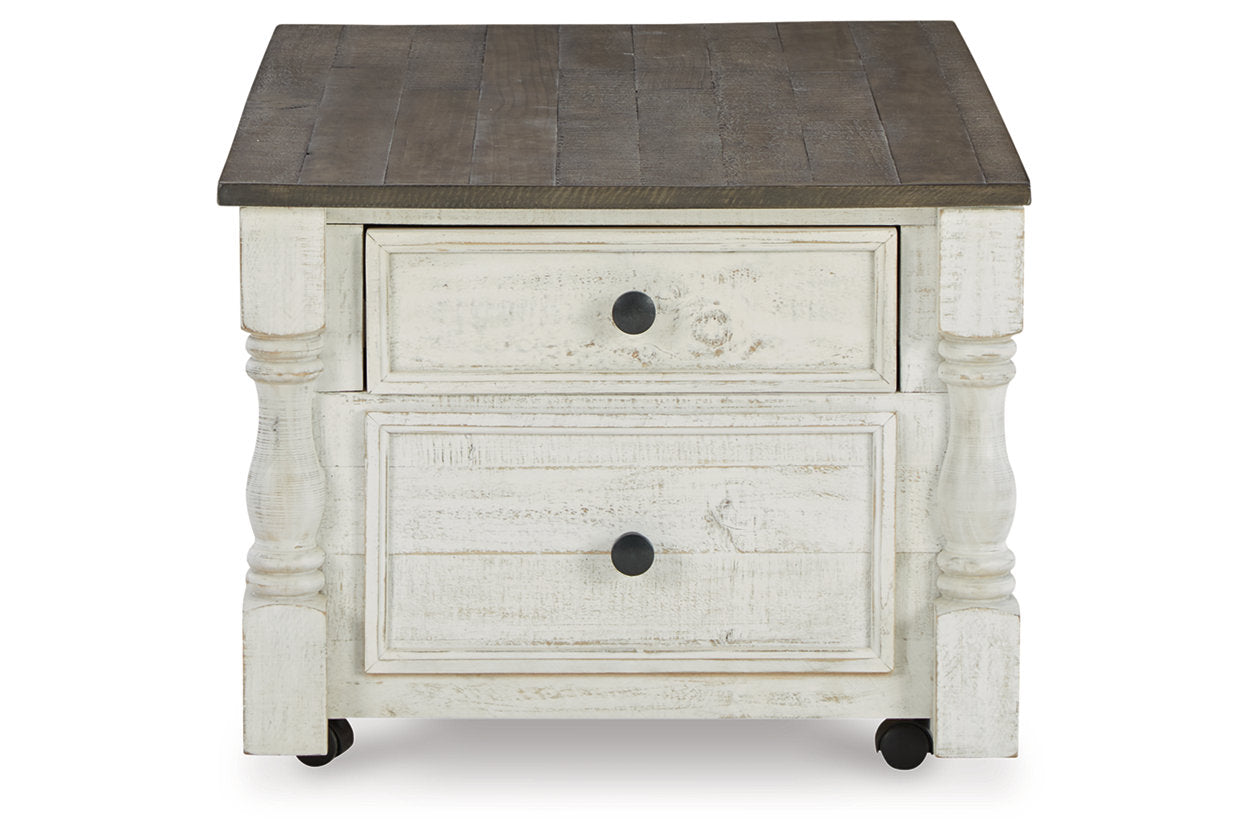 Havalance White/Gray Lift Top Coffee Table and 2 End Tables - Ashley - Luna Furniture