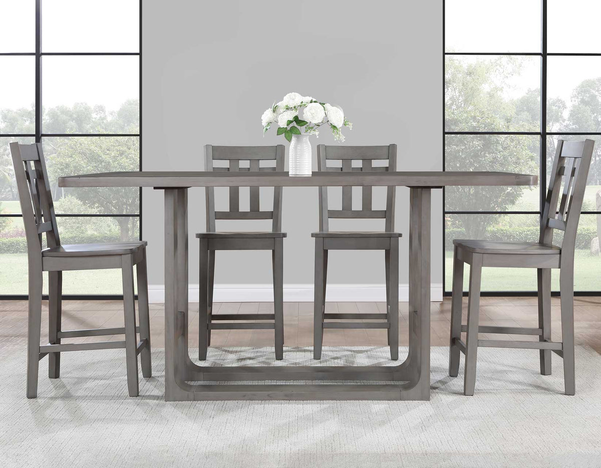 Toscana Burnished Gray Counter Height Dining Set