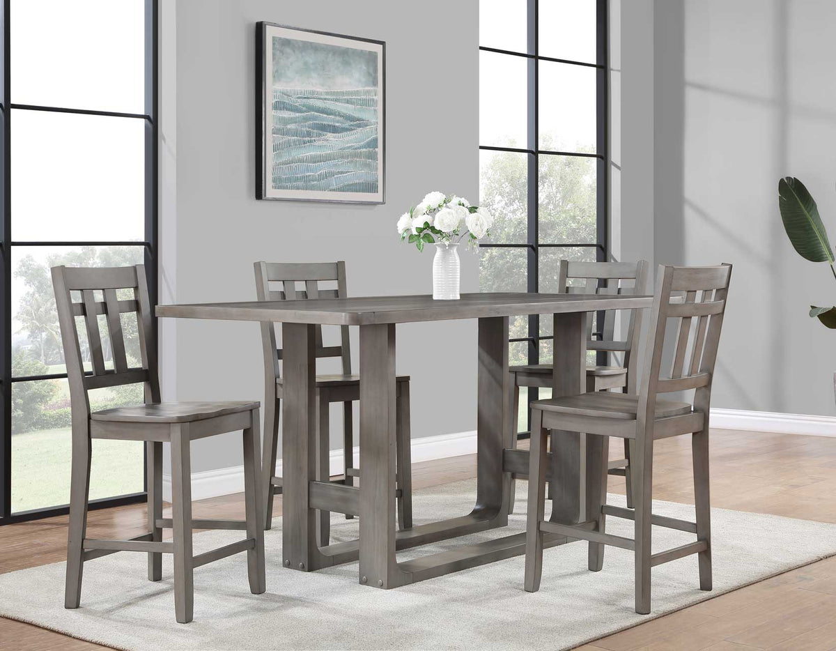 Toscana Burnished Gray Counter Height Dining Set