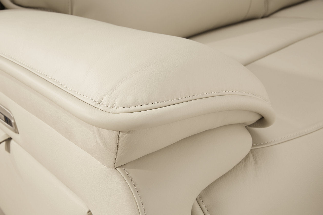 Double Deal Almond 6-Piece Power Reclining Sectional - Ashley - Luna Furniture