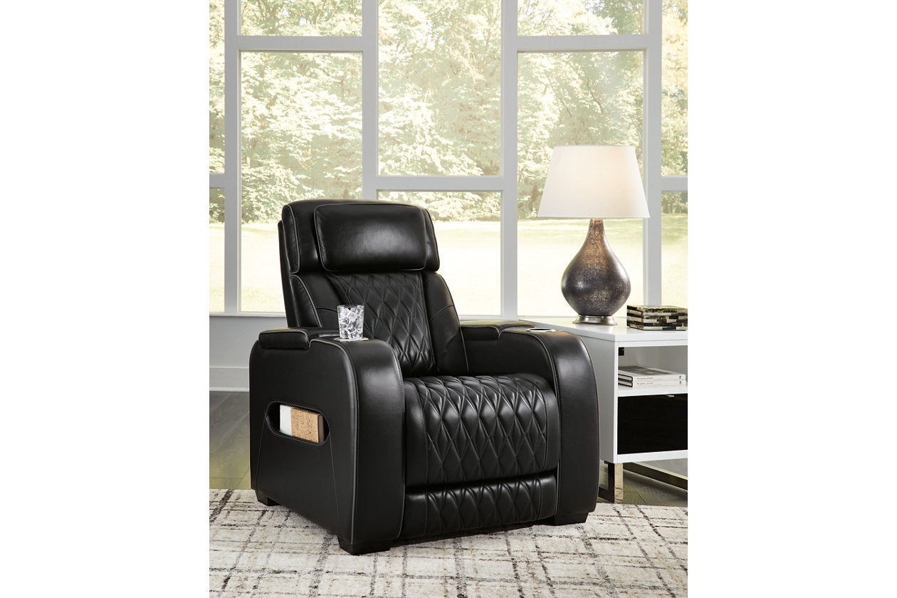 Boyington Power Reclining Sofa, Loveseat and Recliner - Ashley - Luna Furniture