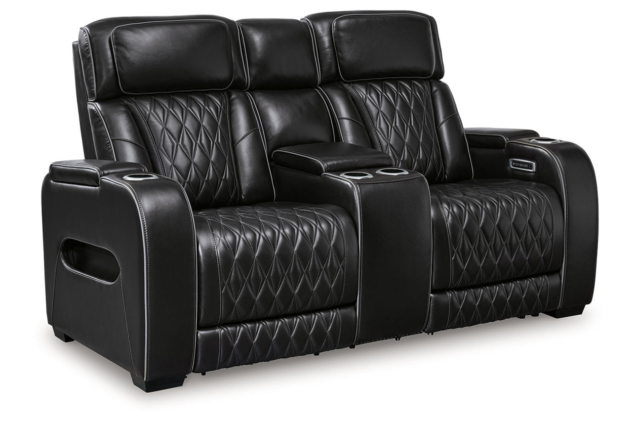 Boyington Power Reclining Sofa, Loveseat and Recliner - Ashley - Luna Furniture