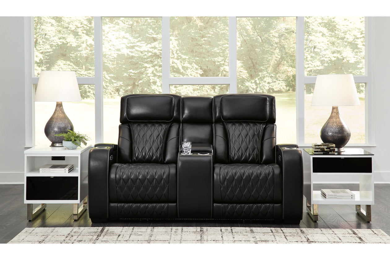 Boyington Power Reclining Sofa, Loveseat and Recliner - Ashley - Luna Furniture