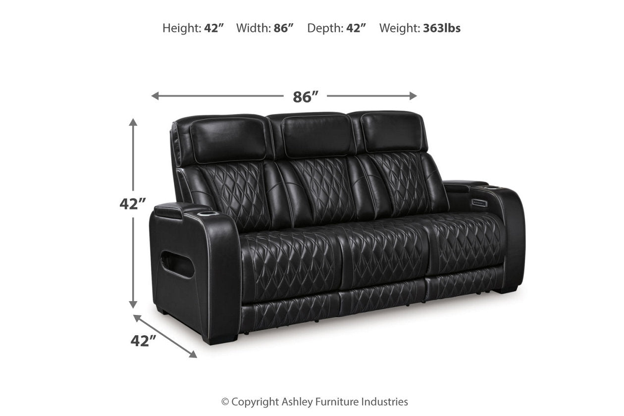 Boyington Power Reclining Sofa, Loveseat and Recliner - Ashley - Luna Furniture